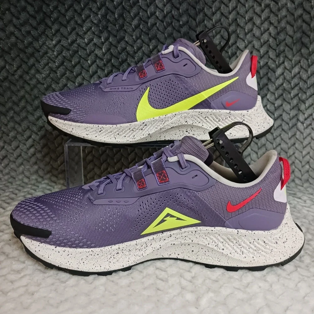 Nike Pegasus Trail 3 Canyon Purple Volt Women's Running Sneakers Shoes Size 10